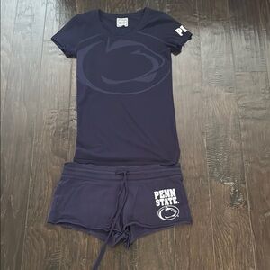 Penn State Navy T-Shirt and Shorts Set
